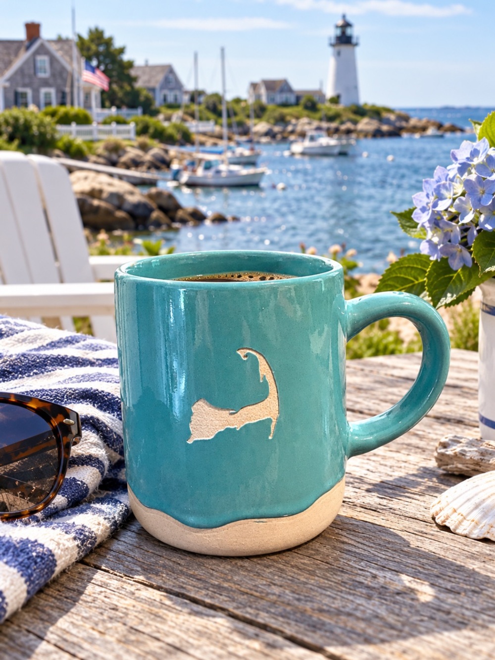 Cape Cod mug Blue & Cream